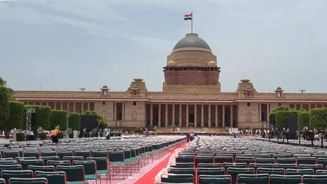 rashtrapati-bhawan-shares-video-of-preparations-of-narendra-modi-swearing-in-ceremony-watch